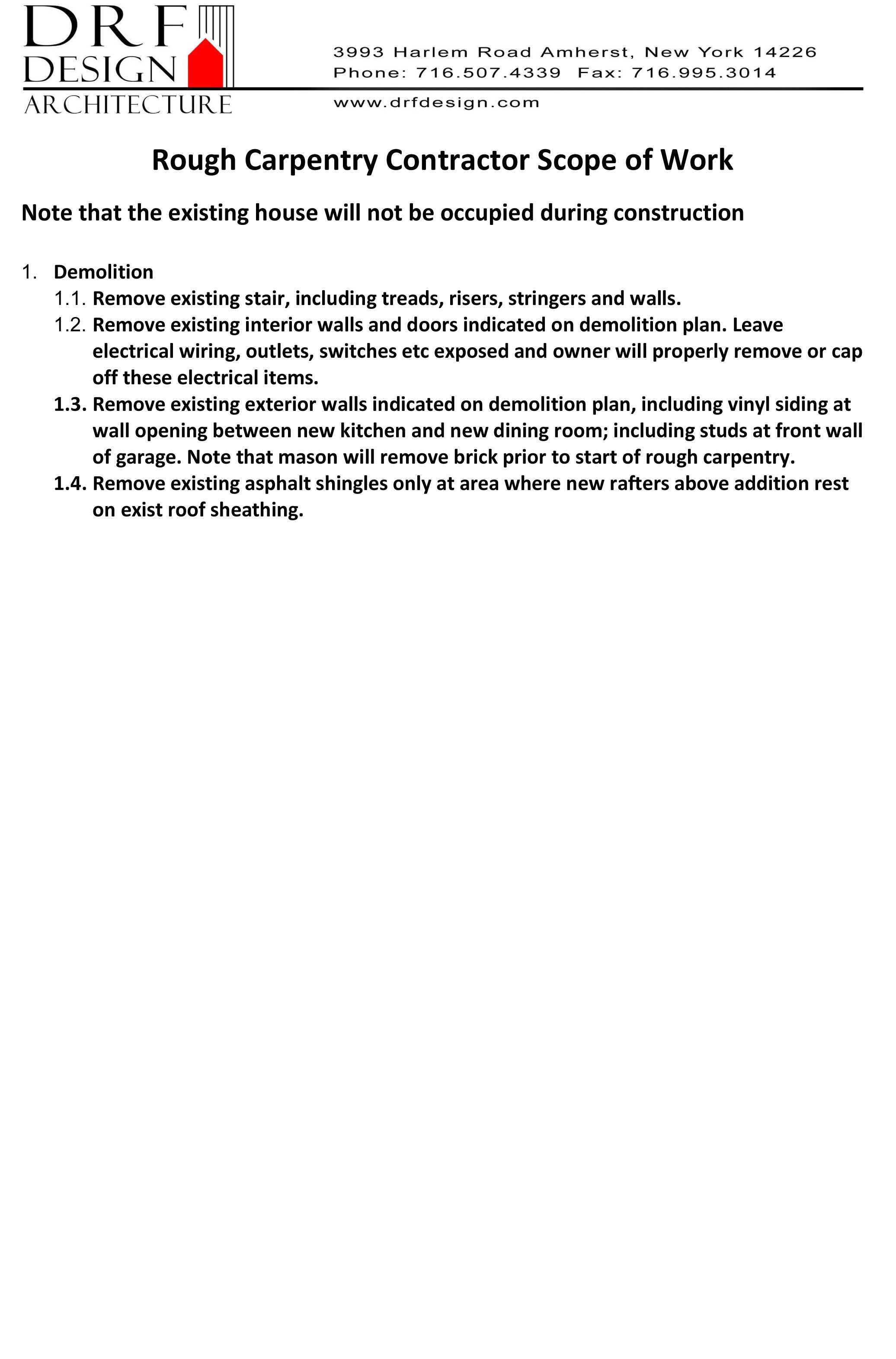 03 Rough Framing Scope of Work DesignBuildU